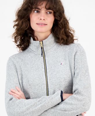 Women's Zip-Front Fleece Sweater jacket 