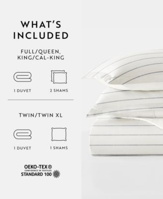 Timeless Pattern Reversible 3-Pc. Duvet Cover Set, Full/Queen