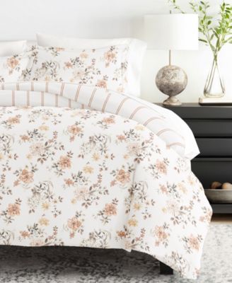 Timeless Pattern Reversible 3-Pc. Duvet Cover Set, King/California King