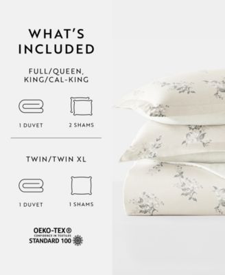 Timeless Pattern Reversible 3-Pc. Duvet Cover Set, King/California King