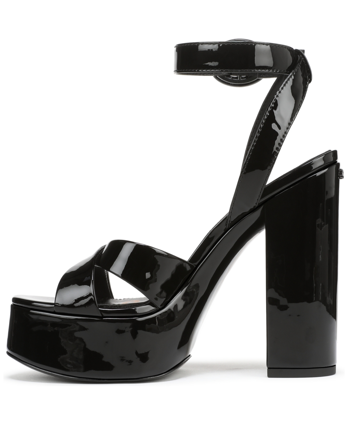 Sam Edelman Savannah Ankle Strap Platform Sandal In Black