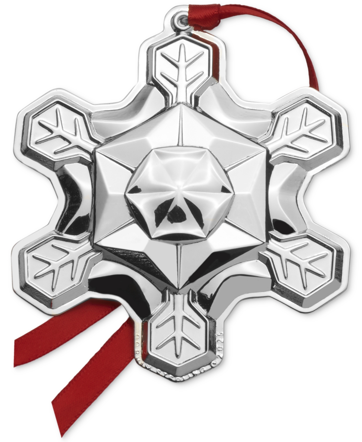 Gorham 2025 Sterling Silver Snowflake Ornament, 56th Edition In Silver