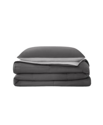 Box Stitch Reversible 2-Pc. Comforter Set, Twin/Twin XL