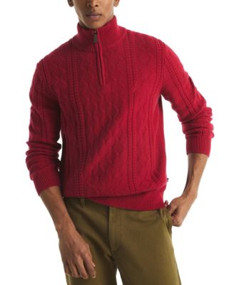 Men's Cable Long Sleeve Sweater