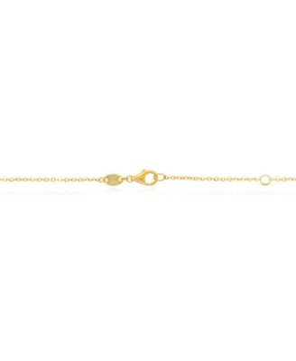 Lapis Bar Chain Necklace 14K Gold