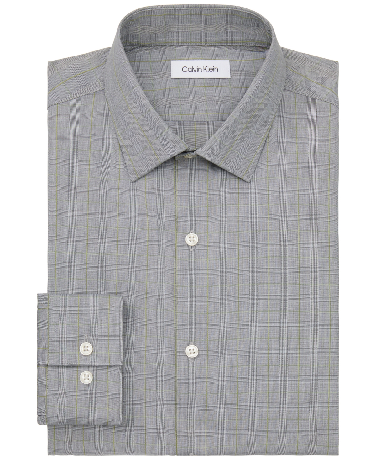 Calvin Klein Men's Extra Slim Fit Dress Shirt In Gray
