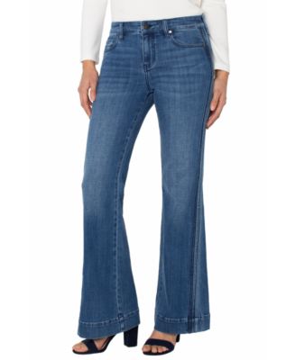 Liverpool Los Angeles Women's Hannah Flare Self Trim Jeans - Macy's