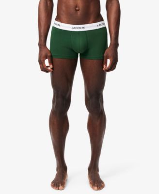 Men's 3-Pack Cotton Stretch White Waistband Trunks