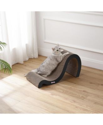 Kona 27" Modern Cardboard Double-Sided Wave Cat Scratcher with Catnip