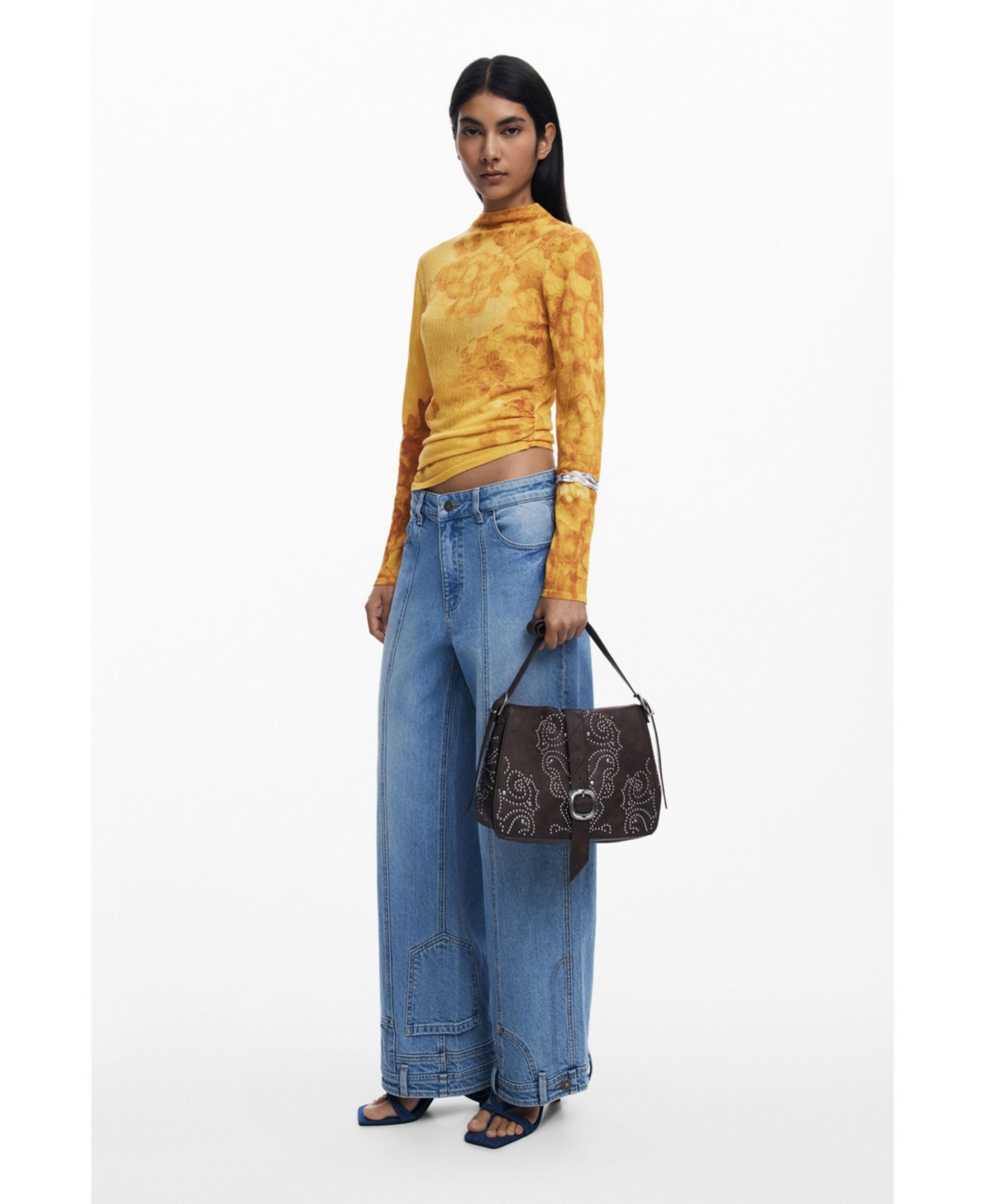 Desigual Women's Medium faux leather buckle bag