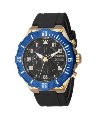 Men's 39892 Aviator Quartz Multifunction Black Dial Watch