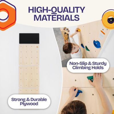 Rock Climbing Wall for Kids Indoor Playground and Play Gym Set Kids Climbing Toys