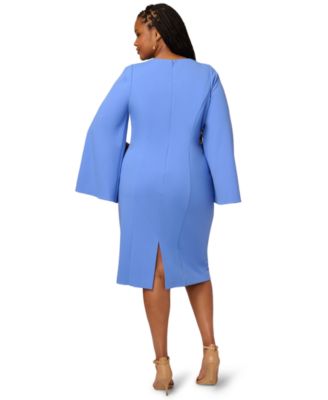 Women's Plus Size Beaded Split-Sleeve Dress