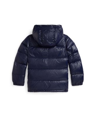 Big Boys Glossed Hooded Down Jacket