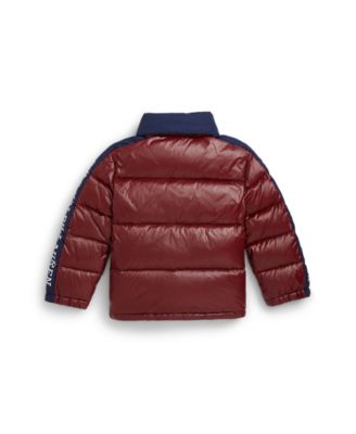 Toddler and Little Boys Logo Down Hooded Jacket