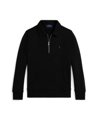POLO by Ralph Lauren JAMAICA スウェット 黒 L Polo Ralph Lauren Big Boys Fleece Quarter-Zip Pullover