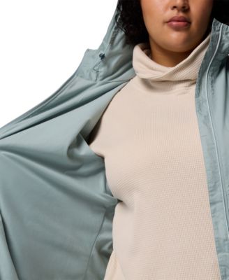 Plus Size Switchback Lined Long Zipper Jacket