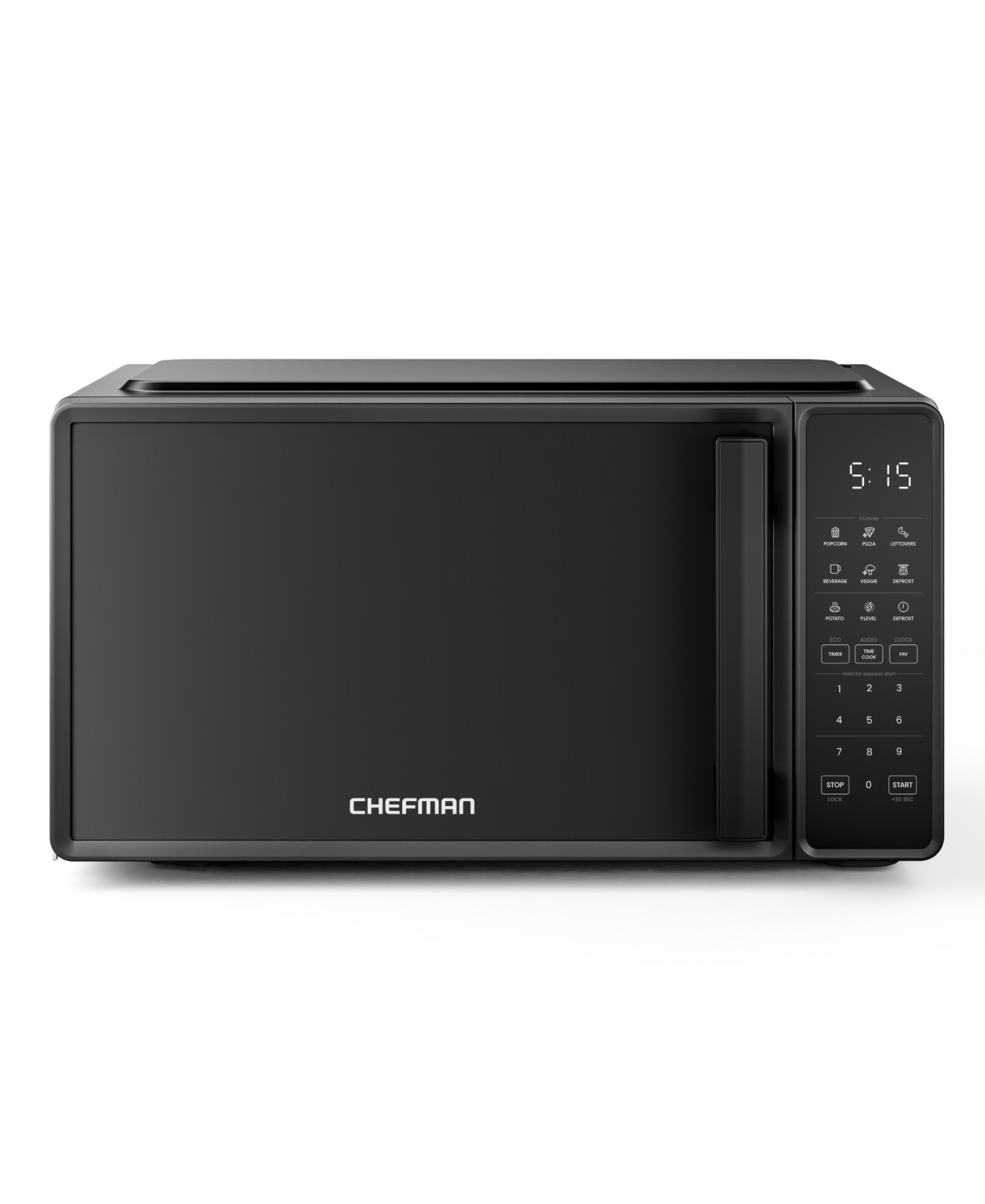 Chefman Countertop 0.7 Cu. Ft. Microwave Oven In Black
