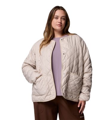 Plus Size Copper Crest Collarless Jacket
