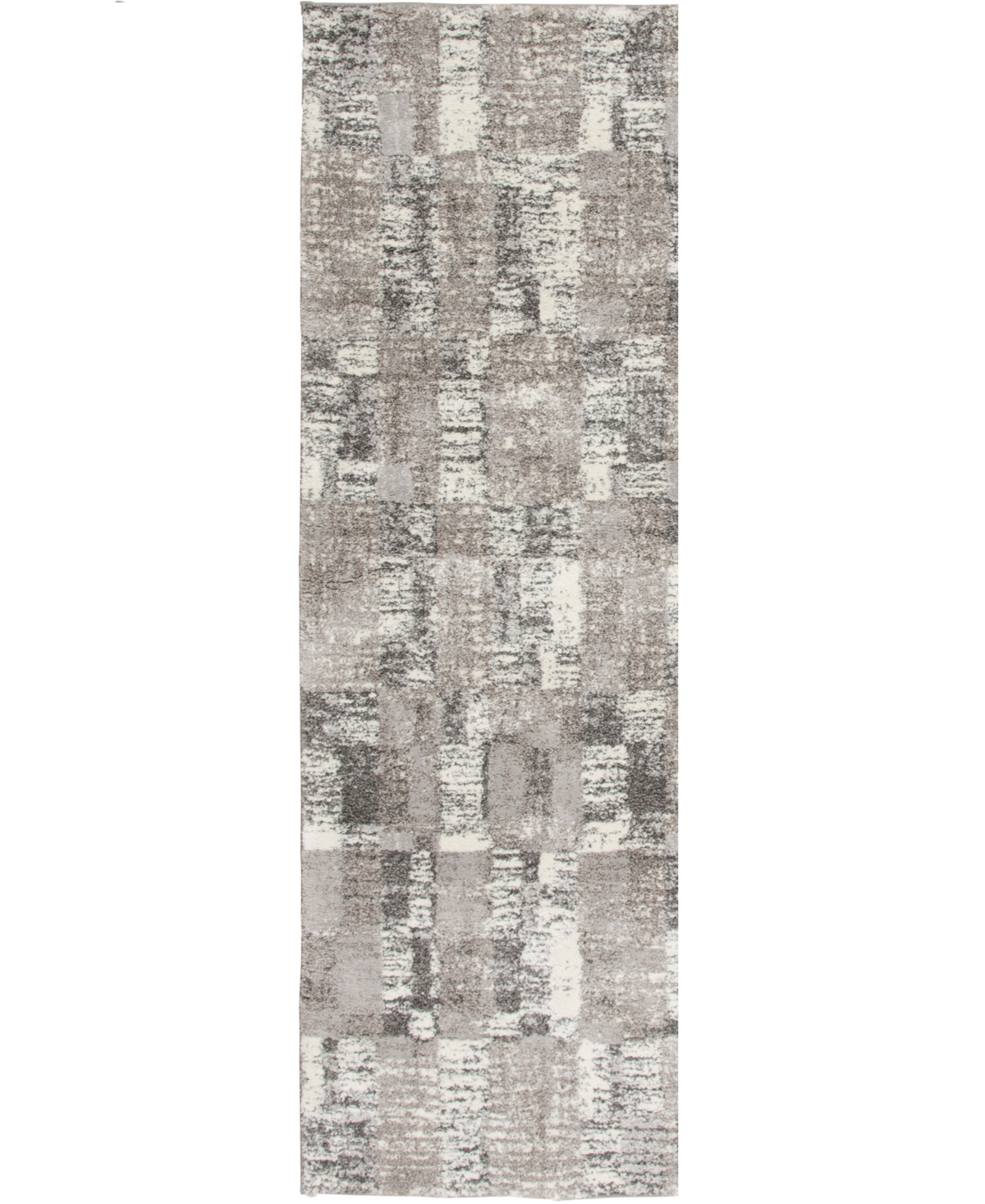 Mink Home Gemini Hemisphere 2'3"x7'7" Runner Area Rug In Gray