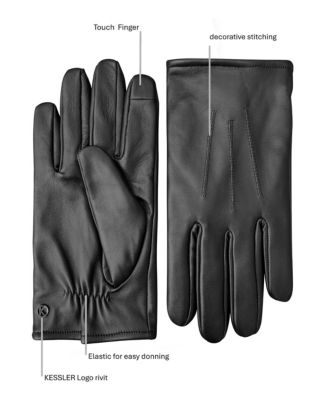 Men's Men`s Premium Lamb Leather Touchscreen Gloves "LIAM"