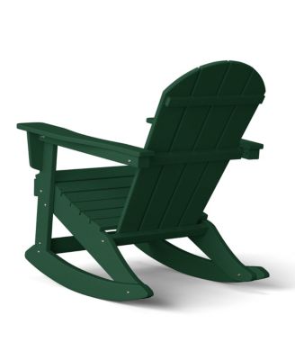 Outdoor Patio Porch Rocking Adirondack Chair (Set of 2)
