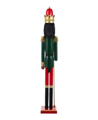 42" Wooden Christmas African King Nutcracker