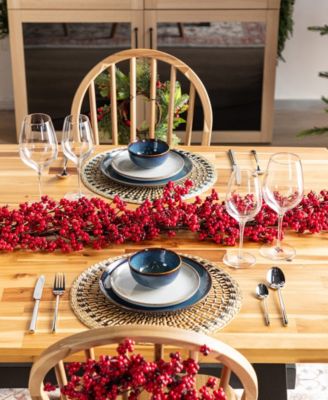 Christmas Red Berries Garlands, Set of 2