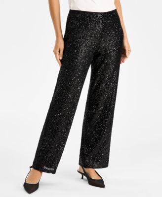 Women's Sequinned Pull-On Pants, Macy's Exclusive