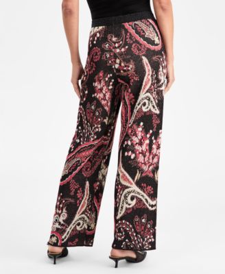 Women's Printed Jacquard Pants, Macy's Exclusive