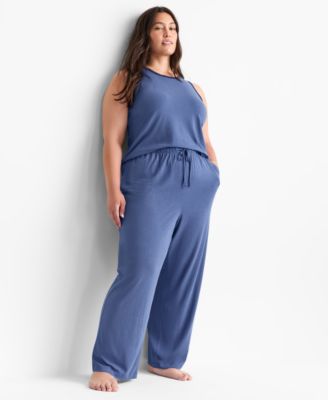 Women's Solid Knit Tank Pajama Set, XS-3X, Macy's Exclusive