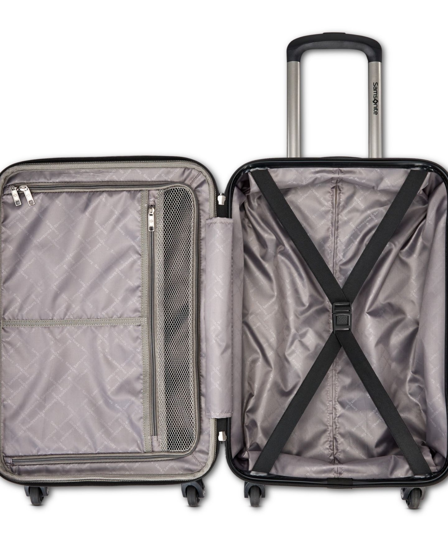 Чемоданы Samsonite Uptempo Lux 2-Pc. Hardside Luggage Set, цвет: Чёрный — фото 7