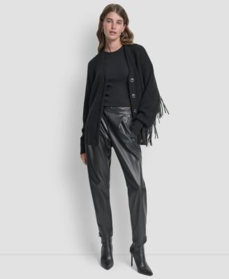 Women's Fringe Long Sleeve Cardigan Sweater