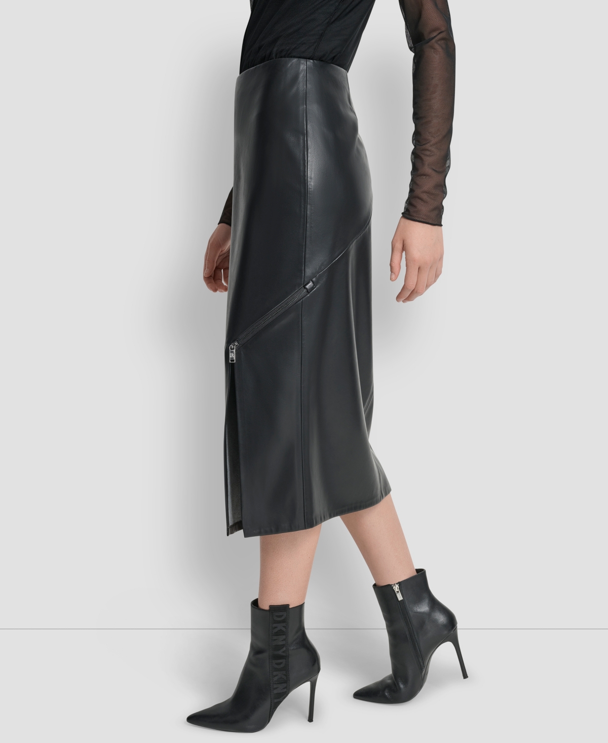 Dkny Women's Side Zip Pencil Midi Skirt
