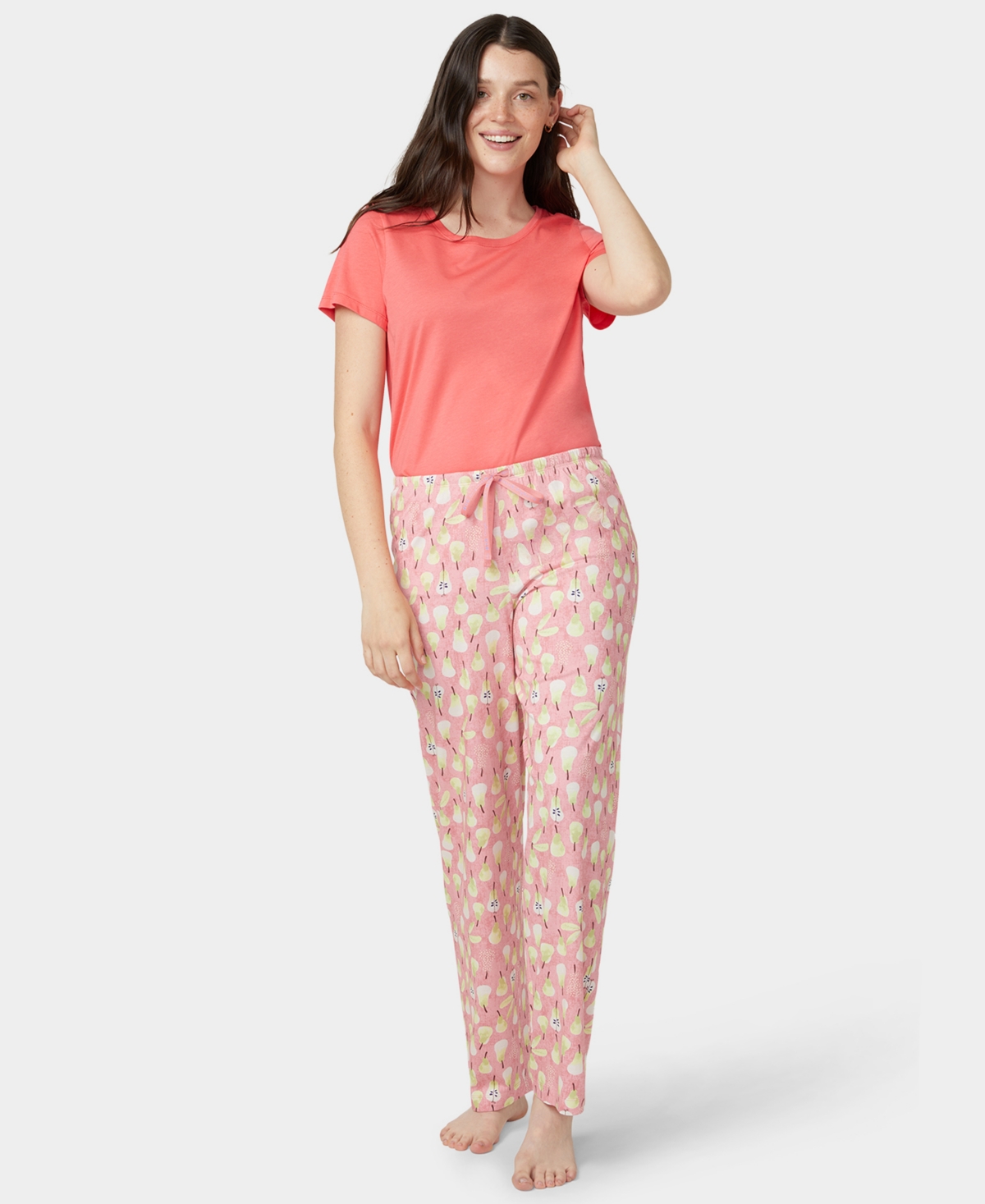 Hue Women's Pear Club Long Pajama Pants In Pink