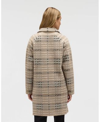 Women's Knee Length Patterned Eyelash Coatigan