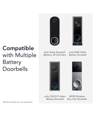 Doorbell Chime for Google Nest Doorbell (Wired, 2nd Gen) (Not Battery ver.)  with Wired Transmitter - Doorbell NOT Included