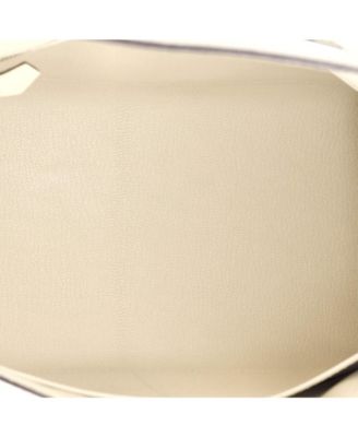 Pre-Owned Hermes Kelly 28 Handbag Light Epsom with Palladium Hardware