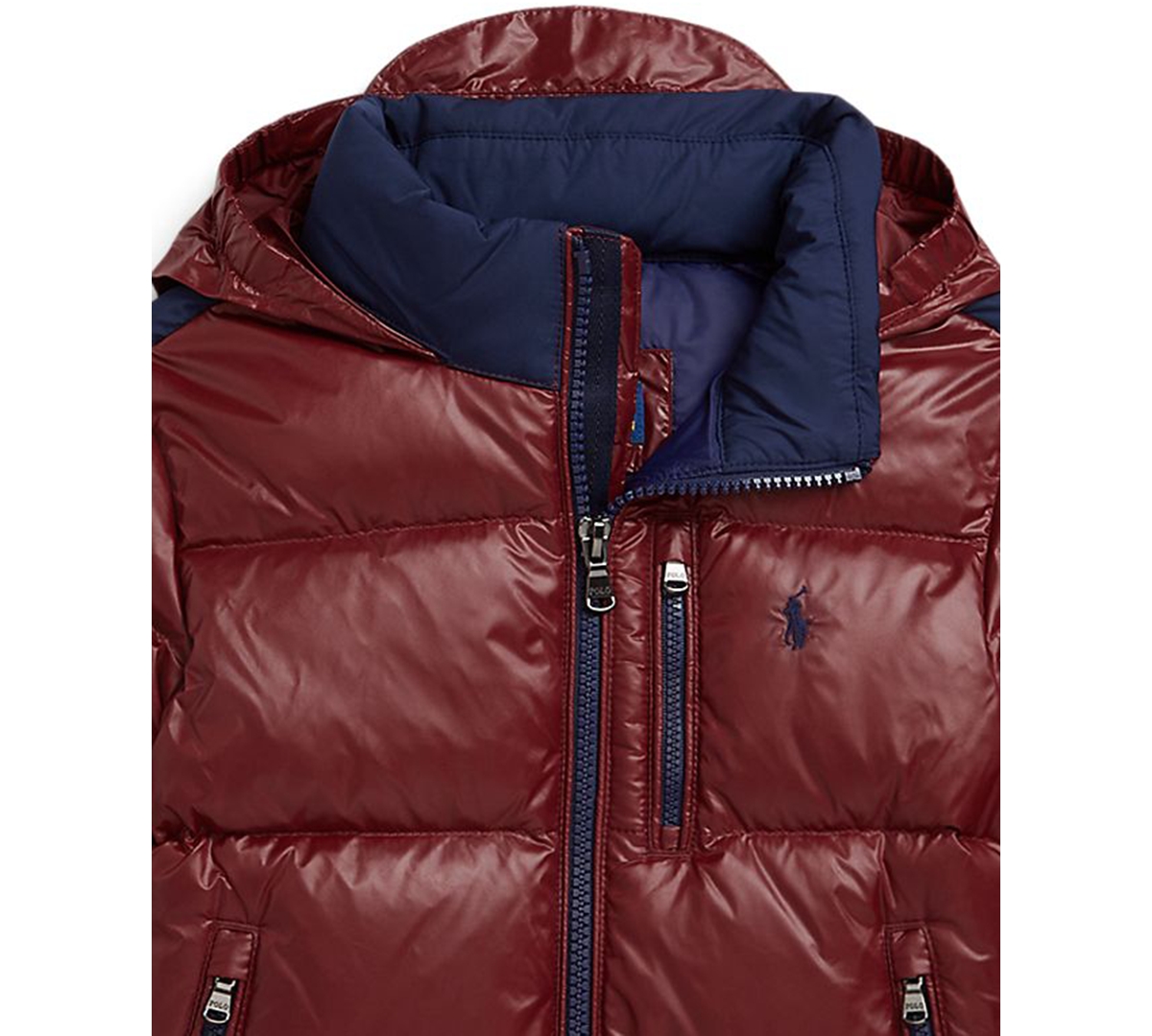 Polo Ralph Lauren Toddler And Little Boys Logo Down Hooded Jacket In Brown