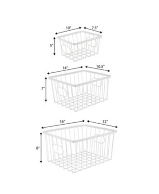 Camden Vintage Industrial Handmade Set of 6 Wire Metal Nesting Storage Baskets
