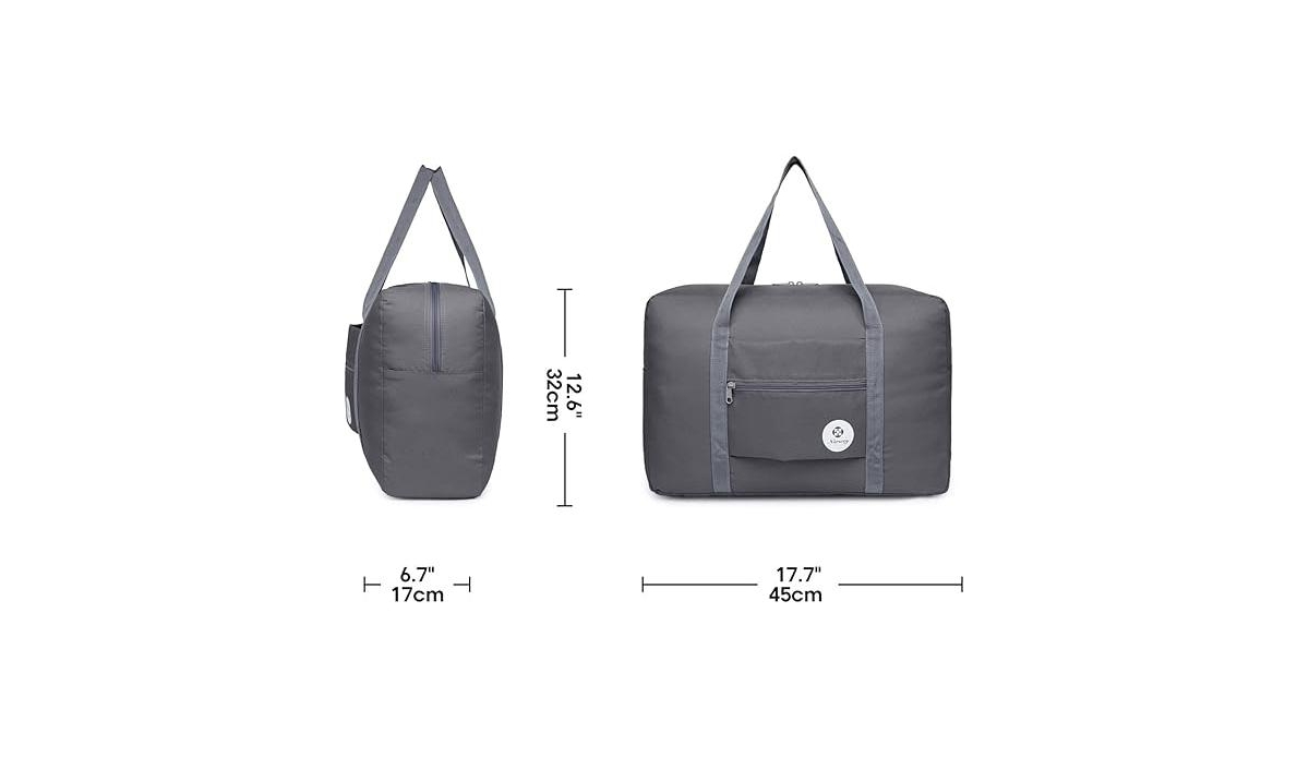 UrtalaFor Spirit Airlines Personal Item Bag 18x14x8 Foldable Travel Duffel Bag Tote Carry on Luggage Duffle Overnight for Women and Men