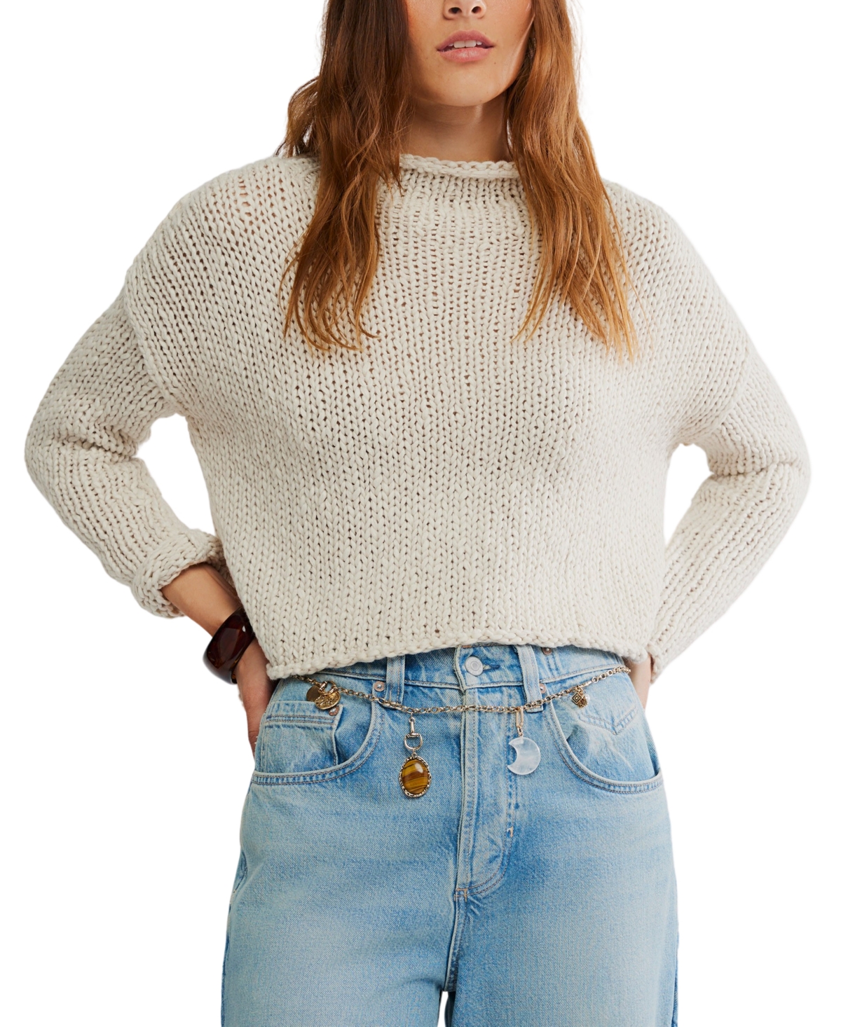 Free People Women's Opal Crewneck Sweater