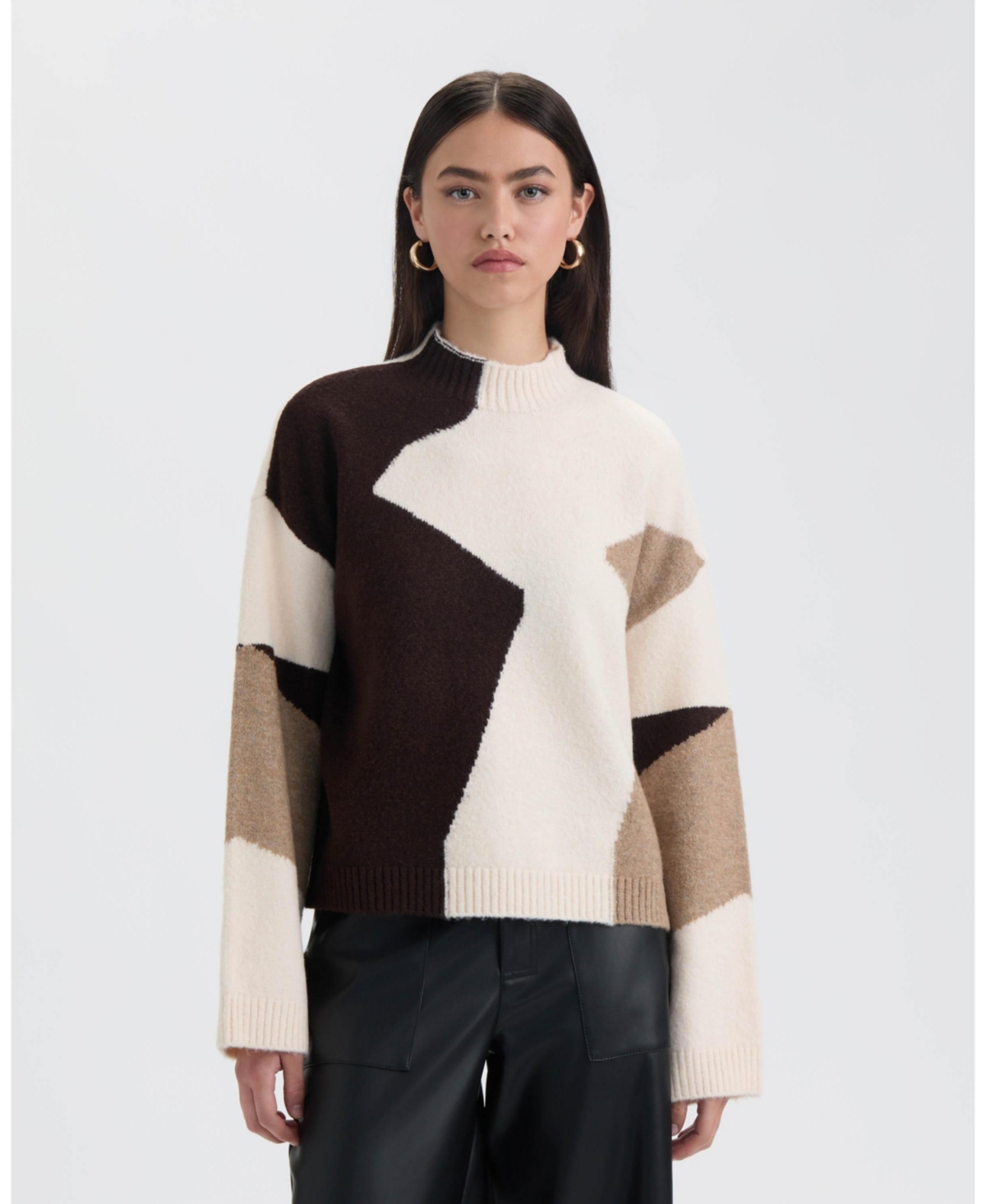 Nvlt Women's Mock Neck Sweater