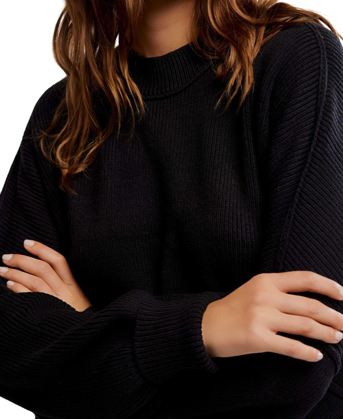 Женский свитер Free People Easy Street Tunic, цвет: Чёрный — фото 5