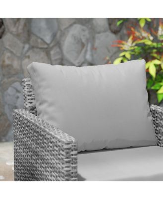 3PCS Patio Furniture Set Wicker Bistro Set with Cushions,