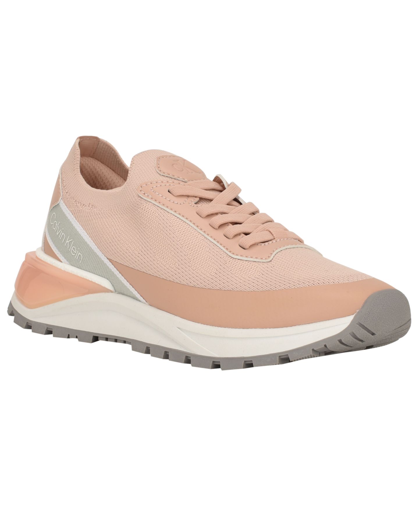 Женские кроссовки Calvin Klein Geneo Lightweight Knit Slip-On, цвет: Розовый — фото 1