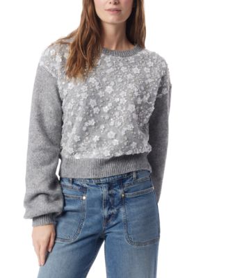 DO by Women's Oriel Embellished Overlay Pullover