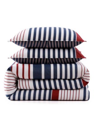 Brooklyn Stripe Cotton 2-Pc. Duvet Cover Set, Twin
