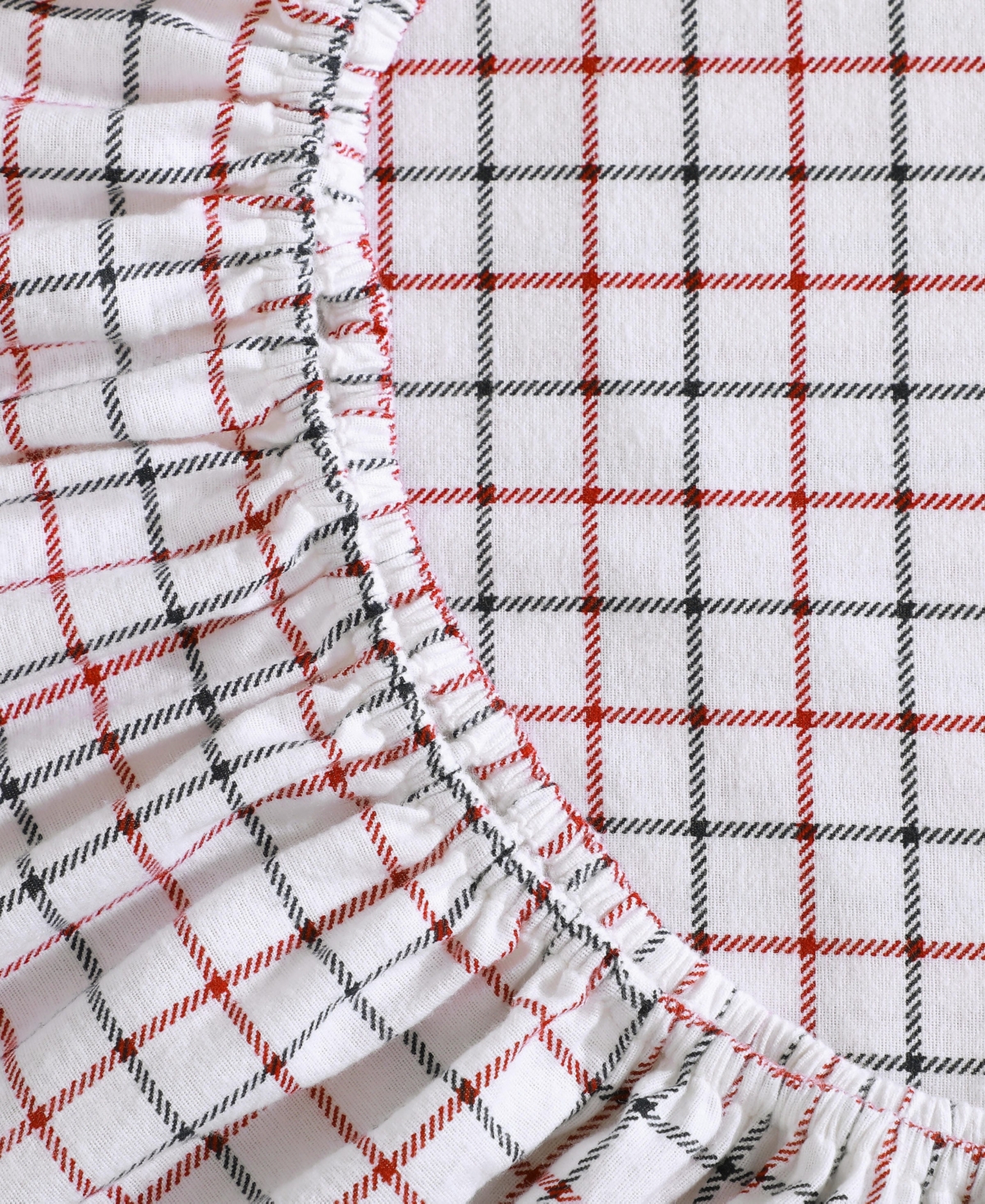 Tommy Hilfiger Printed Flannel 4-pc. Sheet Set, Queen In White