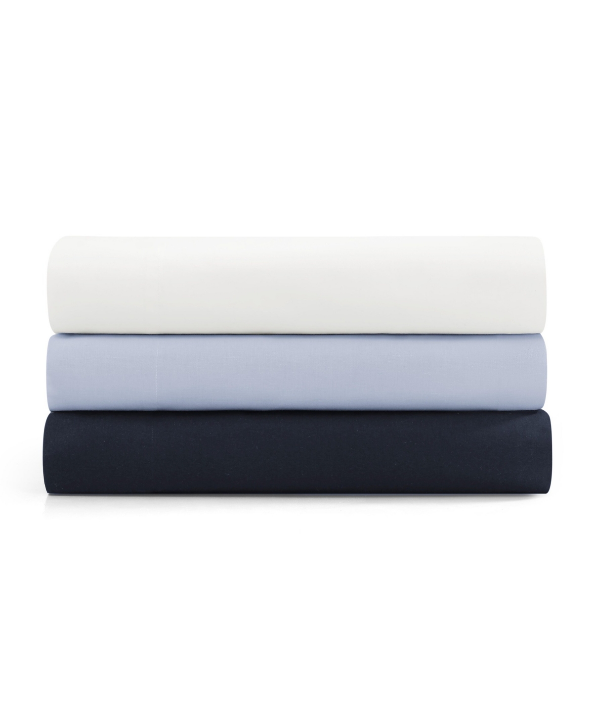 Tommy Hilfiger Performance Cooling Solid 180-thread Count Cotton 4-pc. Sheet Set, Full In Blue